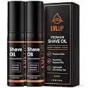 LVLUP Shave Oil for Men (2 Pack 2 oz) – 100% Natural Shaving Oil for Sensitive Skin – Prevents Razor Burn, Bumps & Irritation – Replaces Shaving Cream, Gel & Aftershave – Made in Austin, Texas