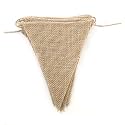 LWR CRAFTS Burlap Bunting Banner Triangle 13 Pieces 10 feet