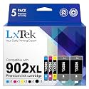 LxTek Compatible Replacement for HP 902XL Ink Cartridges Combo Pack 902 XL