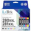 LxTek 280 281 XXL Ink Cartridges Replacement for Canon 280XXL 281XXL Ink