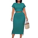 LYANER Women's Fringe Casual 2 Piece Outfits