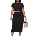 LYANER Women's Fringe Casual 2 Piece Outfits
