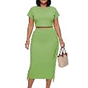 LYANER Women's Fringe Casual 2 Piece Outfits