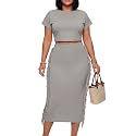 LYANER Women's Fringe Casual 2 Piece Outfits