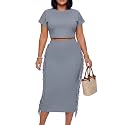 LYANER Women's Fringe Casual 2 Piece Outfits