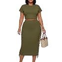LYANER Women's Fringe Casual 2 Piece Outfits