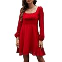 LYANER Women39s Polka Dots Square Neck A