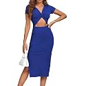 LYANER Women39s Twist Front Cut Out Split