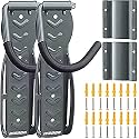 LYCAON Bike Rack for Garage (Ultimate Gray) Bicycle Wall Mount Hanger Hooks Indoor Vertical Storage System Holds up to 68lb with Tire Tray & Screws (2)