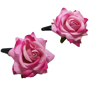 lyf5star handmade artificial rose flower tiktok hairpin  bridal hair accessories  artificial rose hair pin  stylish and elegant hair accessories for women amp girls  pack of 2