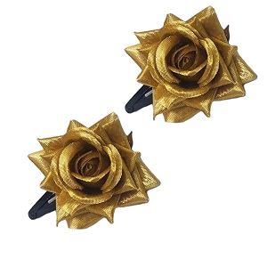 lyf5star handmade artificial rose flower tiktok hairpin  bridal hair accessories  artificial rose hair pin  stylish and elegant hair accessories for women amp girls  pack of 2