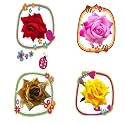LYF5STAR Handmade PACK OF 4 Mix Colour Rose Floral Juda Pin For Women| Elegant Rose Wedding Hair Accessories |Traditional Indian Hair Accessories for Women & Girls |Pack Of 4