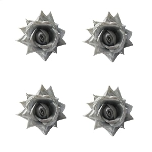 lyf5star handmade pack of 4 silver rose floral juda pin for women elegant rose wedding hair accessories traditional indian hair accessories for women amp girls pack of 4