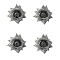 LYF5STAR Handmade PACK OF 4 Silver Rose Floral Juda Pin For Women| Elegant Rose Wedding Hair Accessories |Traditional Indian Hair Accessories for Women &amp; Girls |Pack Of 4