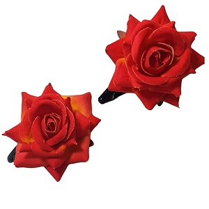 lyf5star handmade artificial rose flower tiktok hairpin  bridal hair accessories  artificial rose hair pin  stylish and elegant hair accessories for women amp girls  pack of 2