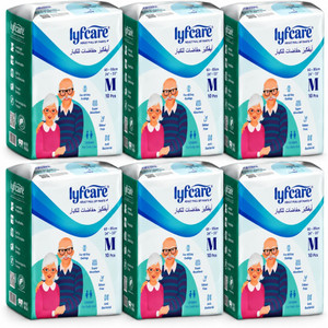 lyfcare pull-up pants  waist size 24-33 inch adult diapers - m