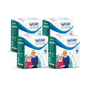 lyfcare pull-up pants  waist size 24-33 inch adult diapers - m