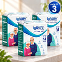 lyfcare Pull-Up Pants | Waist Size (24-33 Inch) Adult Diapers - M