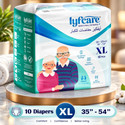 lyfcare Pull-Up Pants | Waist Size (35-54 Inch) Adult Diapers - XL