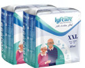 lyfcare Pull-Up Pants | Waist Size (45-61 Inch) Adult Diapers - XXL Adult Diapers - XXL