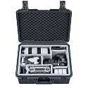Lykus PVC1 Hard Case with Dividers for Cameras,Lenses,DJI Mavic/Air/Mini
