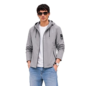 Lymio Mens Hooded Casual Jacket Lightweight
