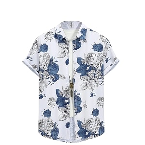 Lymio Men Polyester Stylish Slim Fit Printed