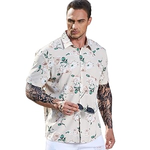 Lymio Men Polyester Stylish Slim Fit Printed