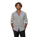 Lymio Men Shirt Men39s Striped Button