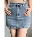 Lymio Skirts for Women Denim Mini