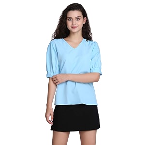 Lymio Womens Solid Regular Fit TOP