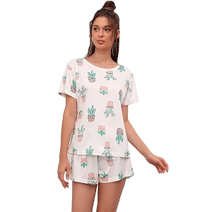 Lymio Womens White Color Polyester Half Sleeve