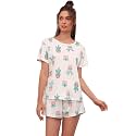 Lymio Women39s White Color Polyester Half Sleeve