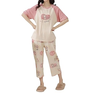 Lymio Womens Korean Night Dress Full