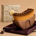 Lymphatic Contour Face Brush, Guasha Tool for face, Wooden Dry Brush, Gift