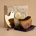 Lymphatic Contour Facial Brush Set with Gold Stainless Steel Gua Sha