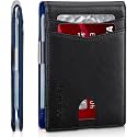 Lynacz Classic Men's Wallet - Slim Design with 12 Card Slots, ID Window, Money Clip - PU Leather Bifold - Small and Thin - Great Gift for Dad Husband Boyfriend on Birthday or Christmas