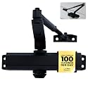 LYNN HARDWARE Medium Duty Automatic Door Closer - Durable Cast Aluminum