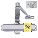 LYNN HARDWARE Medium Duty Automatic Door Closer - Durable Cast Aluminum