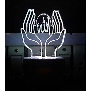 allah ki duaacrylic 7 color changing 3d illusion led night lamp for gifthomelivingroombedroommulticolour
