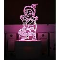 Bal Krishna Acrylic 7 Color Changing 3D Illusion LED Night Lamp. for Gift,Home,livingroom,Bedroom(Multicolour)