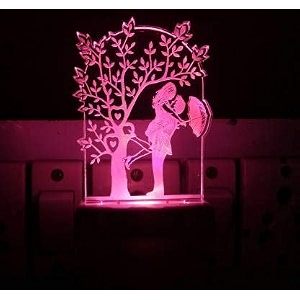 couple acrylic 7 color changing 3d illusion led night lamp gift for every occasionvalentines day multicolour