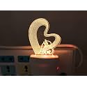 Couple Love Acrylic 7 Color Changing 3D Illusion LED Night Lamp and Gift for Every Occasion/Valentines Day/Men/boy (Multicolour)