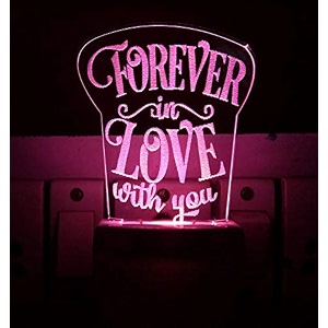 forever love acrylic 7 color changing 3d illusion led night lamp and gift for every occasionvalentines daymenboy multicolour