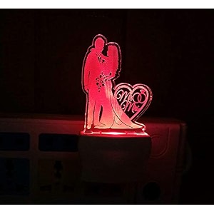 lynrex mr and mrs acrylic 7 color changing 3d illusion led night lamp and gift for every occasionvalentines daymenboy multicolour