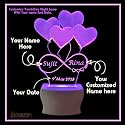 Personalized 3D Illusion Led Night Lamp Gift Anniversary, Couples, Wedding, Marriage | Gift for Her him,Wife Husband Customized Gifts