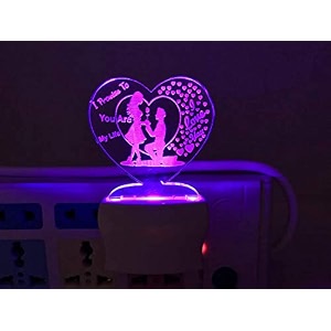 plastic night lamp multicolour d2