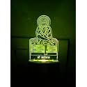 Sai Baba Acrylic 7 Color Changing 3D Illusion LED Night Lamp. for Gift,Home,livingroom,Bedroom(Multicolour)