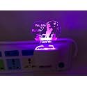 Your are My Life Acrylic 7 Color Changing 3D Illusion LED Night Lamp and Gift for Every Occasion/Valentines Day/Men/boy (Multicolour)