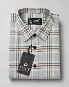 Lyphy Men Checkered Casual Multicolor Shirt
